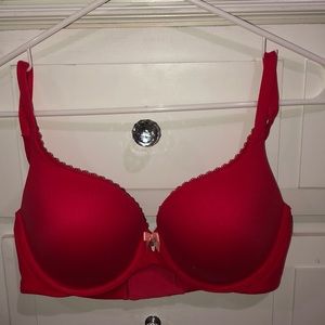 PINK Victoria secret red perfect shape bra